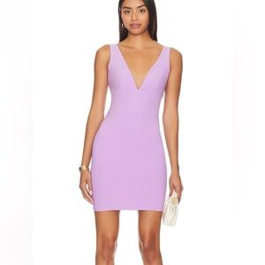 Amanda Uprichard Lilac Mini Dress
